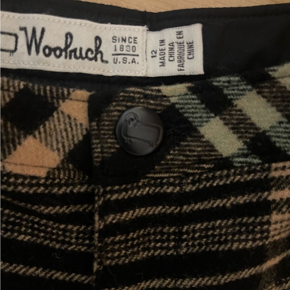 Woolrich woman’s wool blend black/ tan pants size 12 - Picture 7 of 15